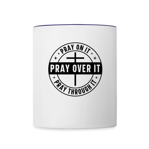 You Betta Pray - white/cobalt blue